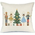 thumbnail image 1 of Christmas Pillow Covers 18x18 Inch,Nutcracker Christmas Tree Decorations Pillows Decorative Throw Pillow Cases,Xmas Cushion Covers for Winter Holiday Home Couch(38), 1 of 5
