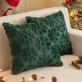 thumbnail image 1 of Christmas Pillow Covers 18x18 Inch Set of 2 Soft Plush Faux Fur Snowflake Decorative Couch Cushion Case Throw Pillows Pillowcases for Couch Sofa Holiday Festivals Winter Decor, 1 of 8