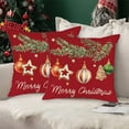Christmas Pillow Covers 18x18 Inch Set Of 2 Christmas Tree Decorative