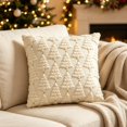 thumbnail image 1 of Christmas Pillow Covers 18x18 inch Christmas Decorations Clearance, Sofa Couch Pillow Covers Square Fall Winter Decor Pillowcase for Farmhouse, Holiday Decorative Throw Pillow Covers for Home, White, 1 of 7