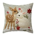 thumbnail image 1 of Christmas Pillow Covers 18x18in, Holiday Decor, Fade-Resistant, Hidden Zipper, Cushion Case for Chair Sofa Bedroom Living Room Home Decor, 1 of 7