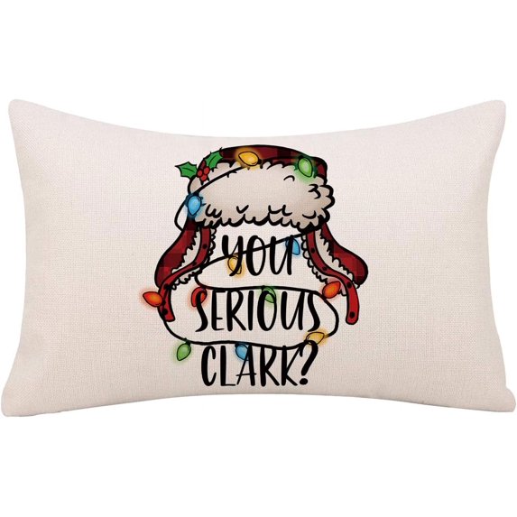 Christmas Pillow Covers 20 x 20 Inch Christmas Vacation Throw Pillows Winter Pillowcase Home Decor Living Room House Decorative Cushion Case for Sofa Couch