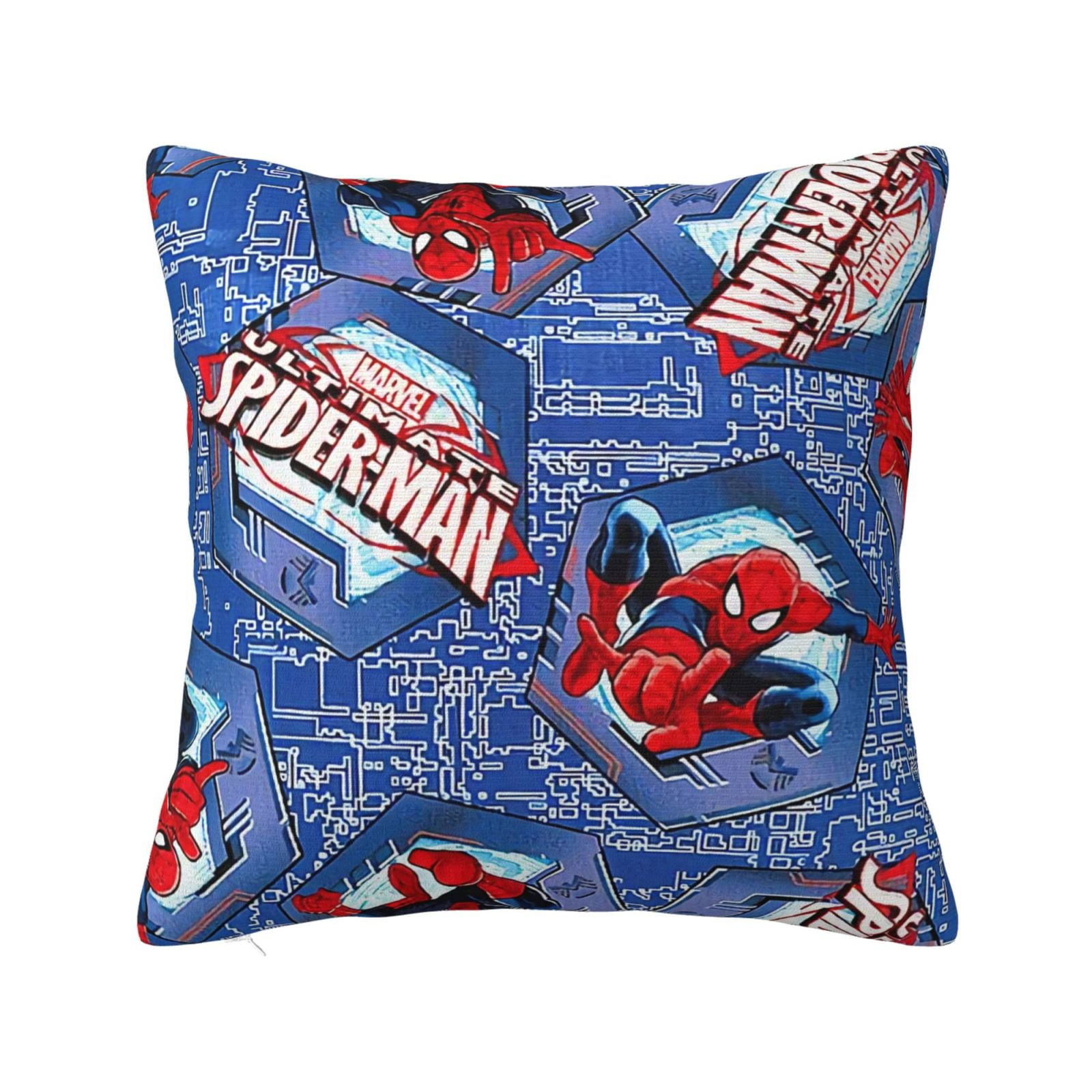 Christmas Pillow Covers 22x22 inch,Retro SpiderMan Throw Pillow Cases