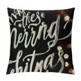 Christmas Pillow Covers Black Throw Pillows Holiday Decorations Cushion