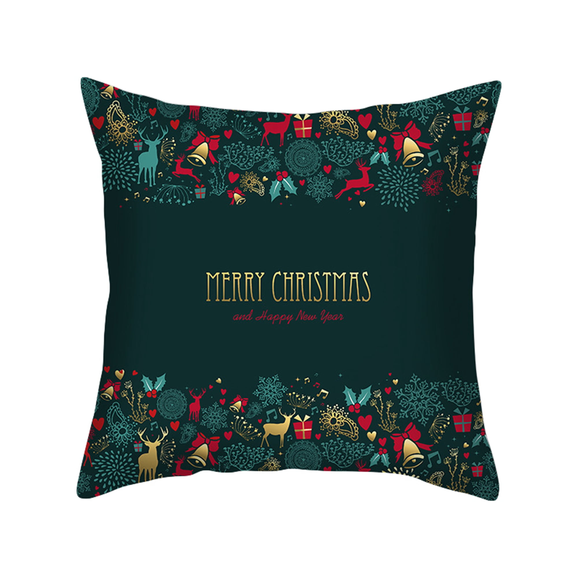 Christmas Pillow Covers Cushion Covers Holiday Pillow Cases for Sofa, Couch, Bed