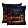 thumbnail image 1 of Christmas Pillow Covers Inserts Set of 2, Bed Pillow with Unique Patterns,for Home and Office Decor, Available in 16x16, 18x18, and 20x20 Inches, 1 of 6