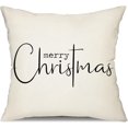thumbnail image 1 of Christmas Pillow Covers Merry Christmas Throw Pillow Decorative Christmas Red and Black Cotton Cloth Linen Cloth Pillow Cover Sofa Cover Decorative Rectangle, 1 of 8