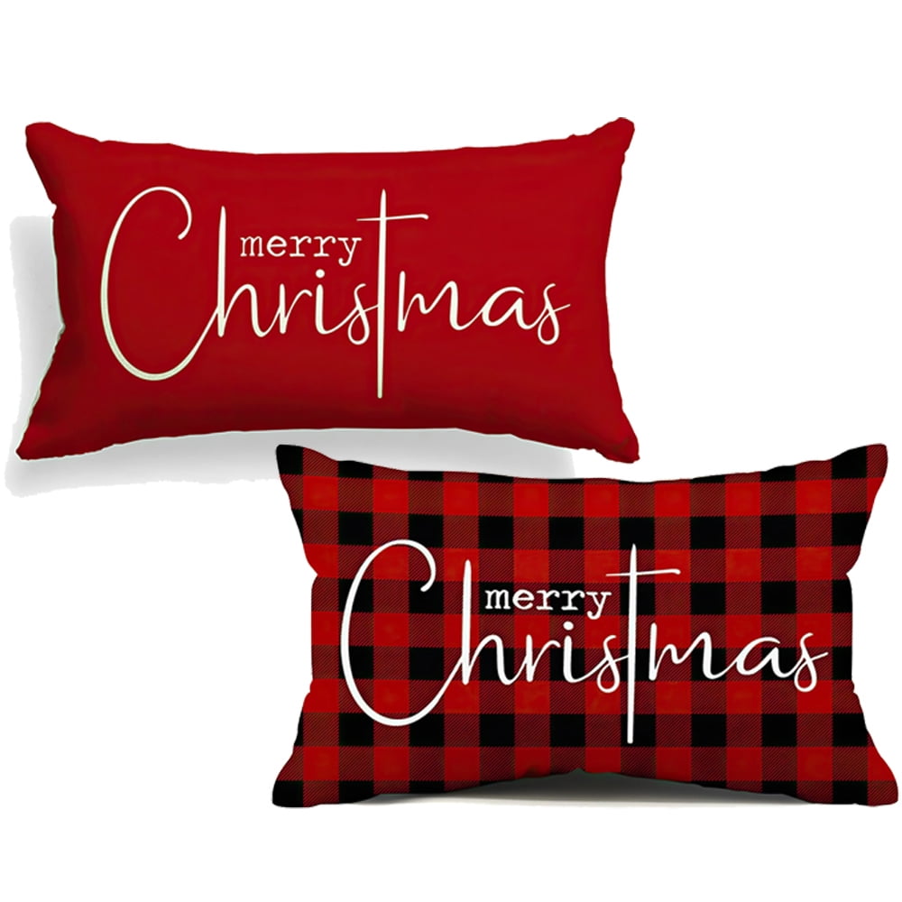 Christmas Pillow Covers Merry Christmas Throw Pillow Decorative