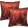 thumbnail image 1 of Christmas Pillow Covers Set of 2 16x16 Inch Throw Pillow Covers Xmas Trees Galaxy Decorative Pillow Cases Holiday Square Cushion Covers Pillow Protector for Home Couch Sofa Car, 1 of 4