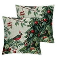 Christmas Pillow Covers Set of 2 Christmas Tree Decorative Throw