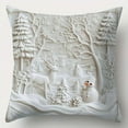 thumbnail image 1 of Christmas Pillow Covers Snowman Reindeer&Christmas Tree Throw Pillow Covers,Winter Holiday Cushion Case Decoration for Sofa Couch, 1 of 1