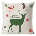 thumbnail image 1 of Christmas Pillow Covers Snowman Santa Christmas Tree Pillows Winter Holiday Throw Pillows Farmhouse Christmas Decor for Couch 18x18inch, 1 of 1