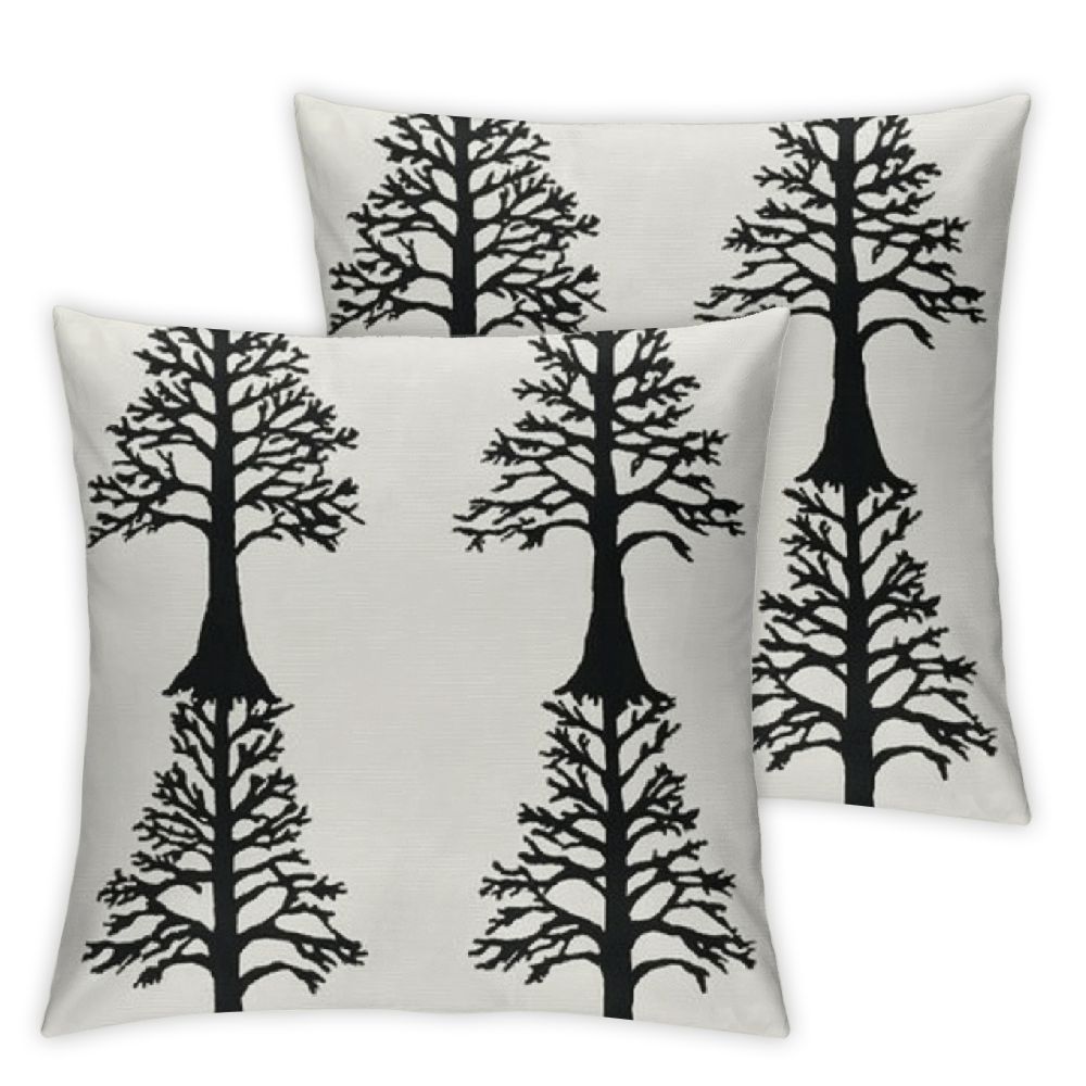 Christmas Pillow Covers White Black Christmas Tree Decor Throw Pillows