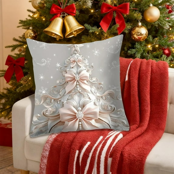 Christmas Pillow Covers for Decorations 18x18" Christmas Pillow Cover Holiday Decoration Cushion Covers