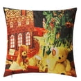 thumbnail image 1 of Christmas Pillowcase Santa Square Home Decor Linen Pillow Cases Cushion Covers for Sofa Seat Car Gift 45X45cm, 1 of 4