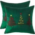 thumbnail image 1 of Christmas Pillowcases 18 x 18 inch Set of 2 Red Christmas Deer Sequins Throw Pillow Cover Christmas Pillow case Christmas Party Decor Winter Holiday Cushion Case, 1 of 6