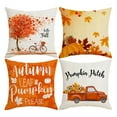 Christmas Pillowcases Standard Fall Pillow Covers Set Of 4 18x18