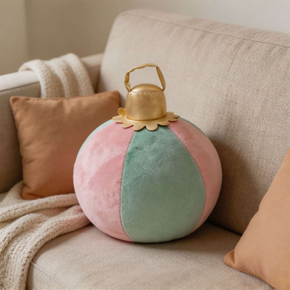 Christmas Pillows Christmas Ball Cushion Soft & Plush for Sofa Bed Fireplace Window Party Christmas Decorations by MPOISVA