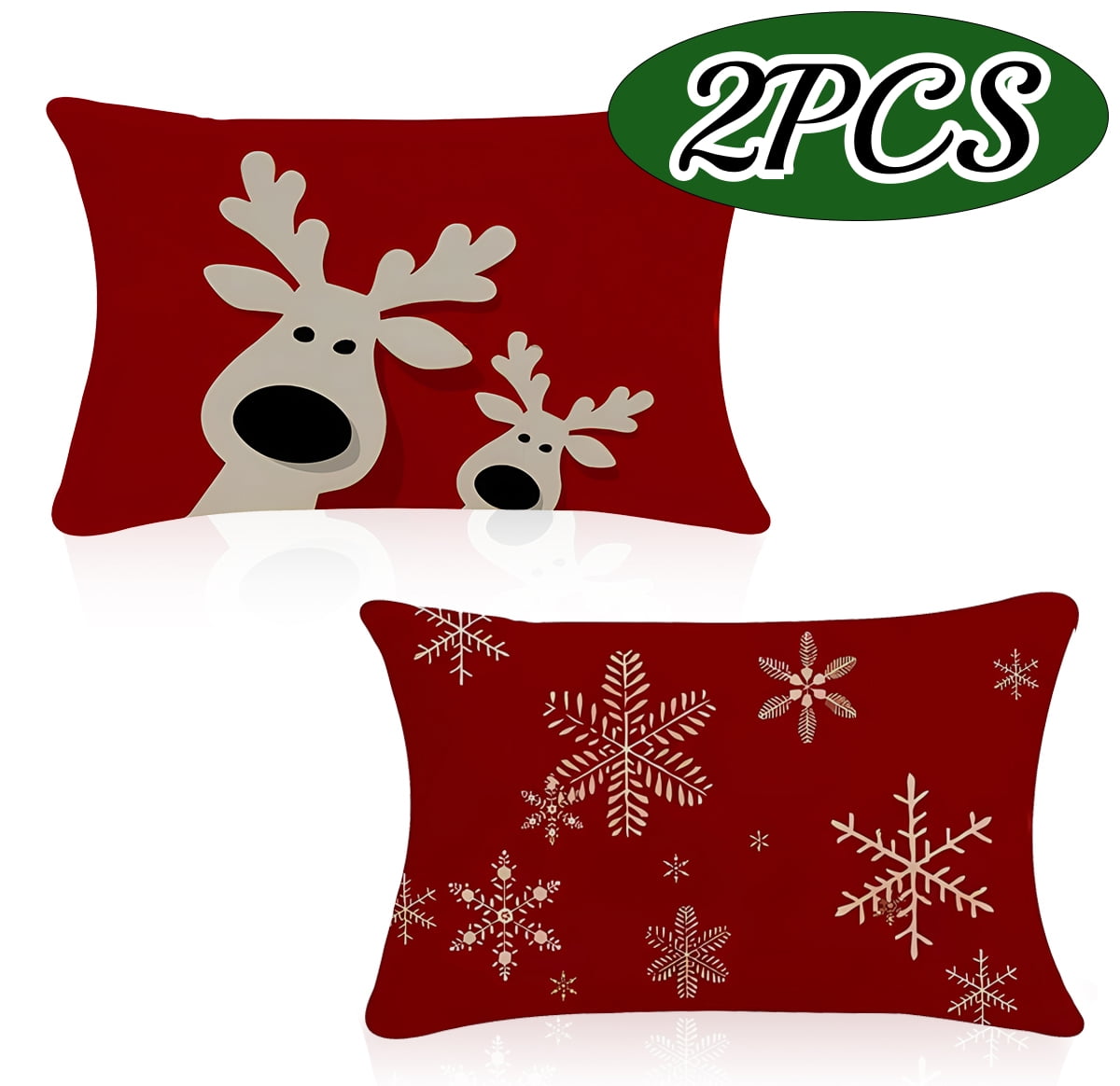 Christmas Pillows Covers Decorations Xmas Throw Pillow Covers for Farmhouse Outdoor Pillow Case