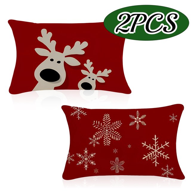 Christmas Pillows Covers Decorations Xmas Throw Pillow Covers for