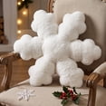thumbnail image 1 of Christmas Pillows Snowflake Decorative Cushion Soft & Cozy for Sofa Bed Chair Reading Nook Window Seat Christmas Decorations by MPOISVA, 1 of 6