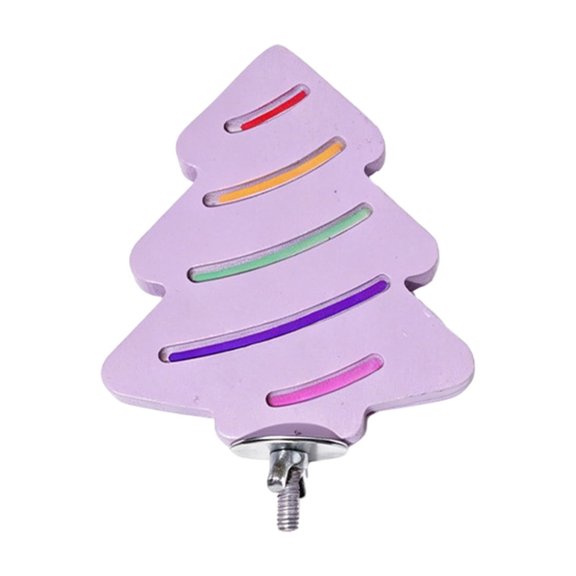 Christmas Pinaster Shaped Parrots Nail Grinding Terrace Bird Cage Rest Stand Rough Face Pedicure Station For Birds Claw Trimming Firm Cage Mount