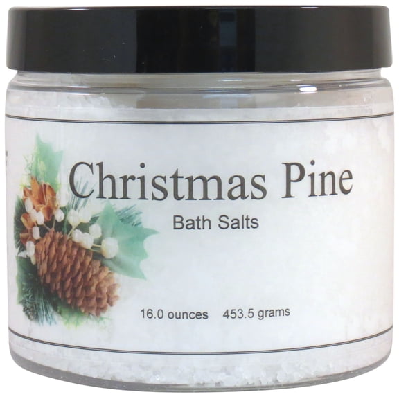 Christmas Pine Bath Salts by Eclectic Lady, 16 ounces