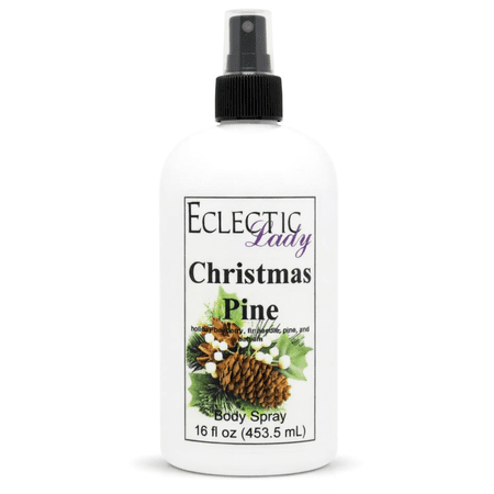 Christmas Pine Body Spray, Eclectic Lady, Hydrating Mist, Unisex, 16 oz