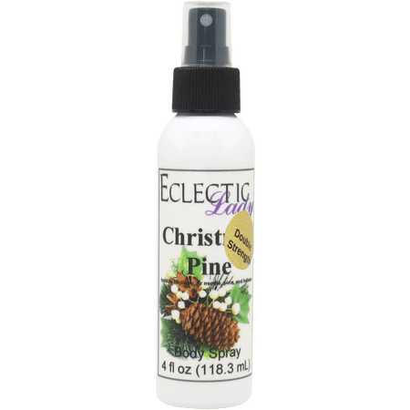 Christmas Pine Body Spray, Eclectic Lady, Hydrating Mist, Unisex (Double Strength), 4 oz