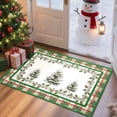thumbnail image 1 of Christmas Pine Cone Door Mat – Non Slip Fiber Holiday Entryway Rug with Christmas Tree Design for Indoor Outdoor Front Door Decor Clearance, 1 of 6