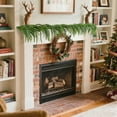 thumbnail image 1 of Christmas Pine Garland 4.92 Ft Artificial Norfolk Pine Garland&nbsp;Soft Real Touch Greenery Pine Rattan for Indoor Outdoor Christmas Christmas Halloween Mantel Table Indoor Outdoor Decorations, 1 of 9