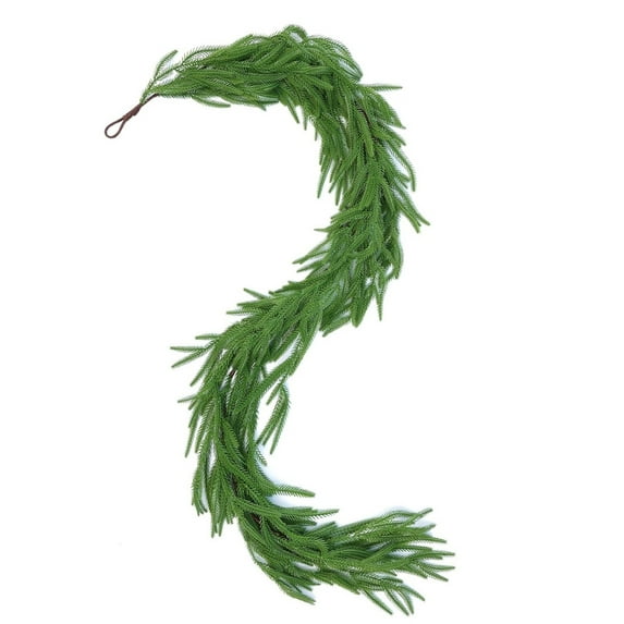 Christmas Pine Garland Artificial Norfolk Pine Garland Faux Greenery Garland for Holiday Winter Indoor Outdoor Decor