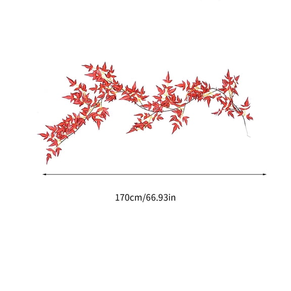 Christmas Pine Garland Hwkond Simulation Of Nantian And Rattan False Flower Ceiling And Plastic Rattan Up to 60% Off