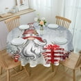 thumbnail image 1 of Christmas Pine Needles Skates Wood Grain Round Tablecloth Waterproof Wedding Decor Table Cover Christmas Decorative Tablecloth, 1 of 6