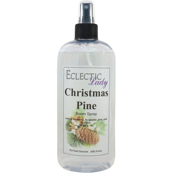 Christmas Pine Room Spray by Eclectic Lady, 16 Ounces, Fragrant Aromatic Room Mist For Home, Room, Office
