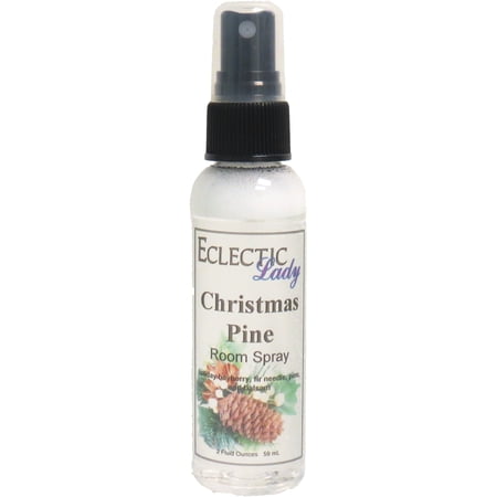 Christmas Pine Room Spray by Eclectic Lady, 2 Ounces, Fragrant Aromatic Room Mist For Home, Room, Office