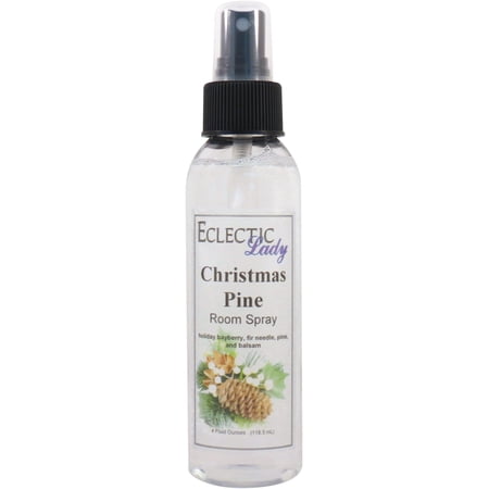 Christmas Pine Room Spray by Eclectic Lady, 4 Ounces, Fragrant Aromatic Room Mist For Home, Room, Office