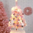 thumbnail image 1 of Christmas Pine Tree Tabletop Christmas Tree 40 White & Multi-Color LED Bulbs, 1 of 9