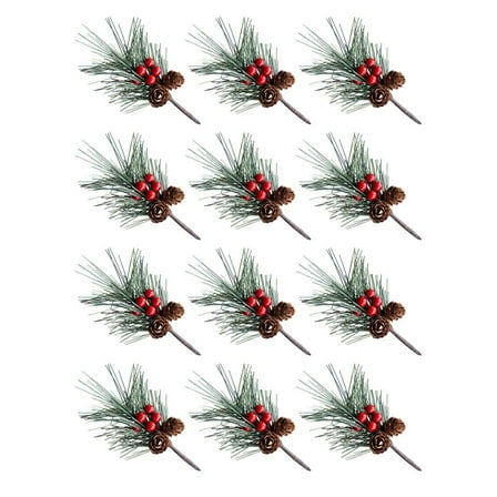 Christmas Pinecone & Berry Decor: 12 Pieces For Festive Table Arrangements!