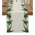thumbnail image 1 of Christmas Pinecone Burlap-Cotton Table Runner 120 Inches Long,Xmas Botanical Rustic Berry Farmhouse Table Runners,Outdoor Dining Tablecloths Decor for Baby Shower Party Wedding 13x120, 1 of 9