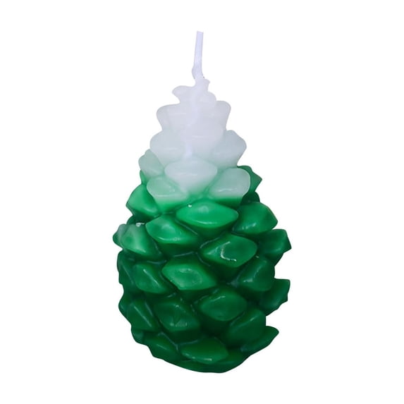 Christmas Pinecone Candles Handcrafted Brown Wax Scented Decor for Holiday Table Window Fireplace Mood Lighting