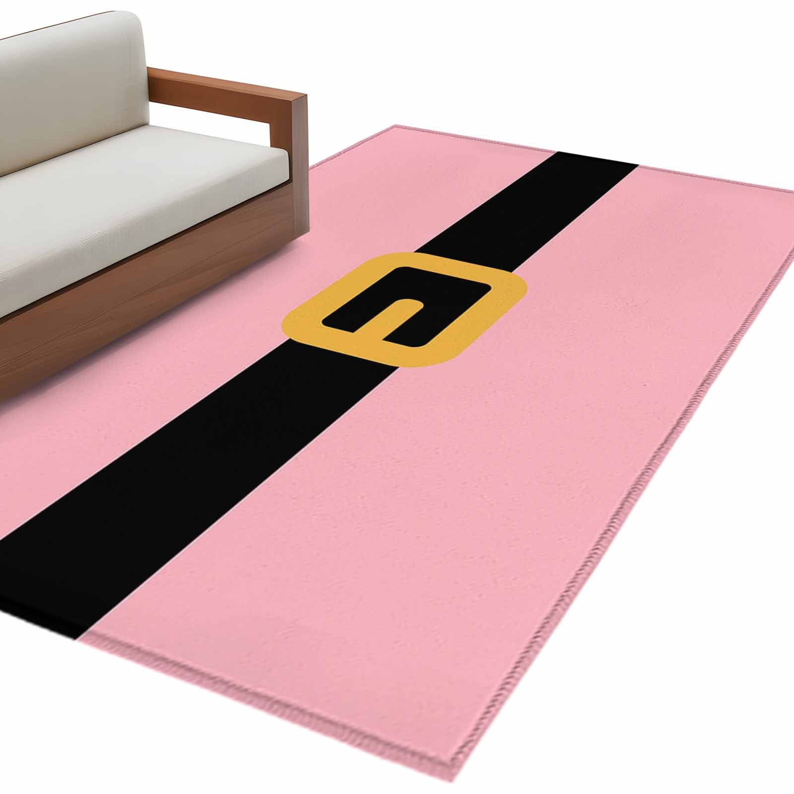Christmas Pink, Area Rug 3x5 FT, Non Slip Entryway Bedside Carpet ...