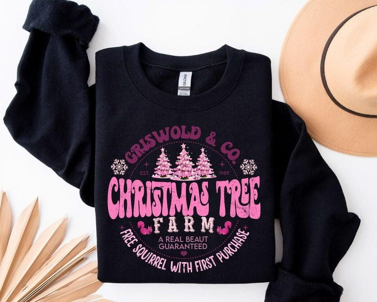 Christmas Pink Griswold Tree Farm Sweatshirt, Farm Fresh Christmas ...