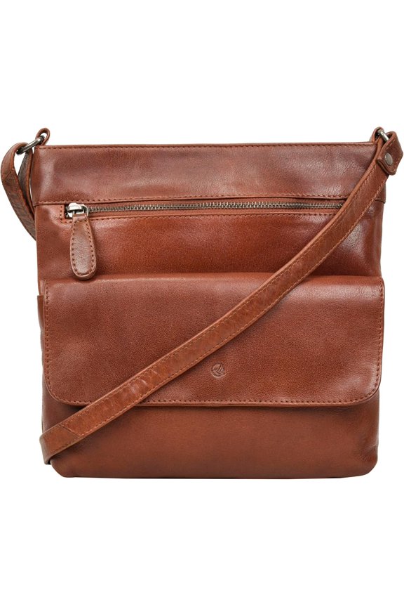 Christmas Piper Leather Crossbody Bag | Christmas