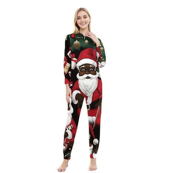 Christmas Pjs for Family Cozy Christmas Hooded Pajamas Christmas Family Sleepwear Hooded Onesie Sleepwear with Christmas Print Mom
