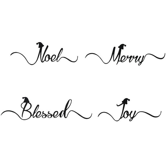 Christmas Place Setting Service For 4 Collection - Set of 4 Christmas Sentiments