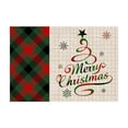 thumbnail image 1 of Christmas Placemat – Heat Insulated, Waterproof, Non-Slip Holiday Table Mat – Festive Western Style Dining Table Decor for Christmas Parties, 1 of 5