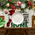 Christmas Placemat Norse Style English Letter Napkin Western Restaurant