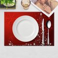 thumbnail image 1 of Christmas Placemat Set of 4 Table Mats for Home Living Room Dining Decoration Holiday Gathering Family Dinner Easy Clean Spill Resistant Gift Idea, 1 of 8