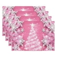thumbnail image 1 of Christmas Placemat Table Mat 4-Piece Set for Home Living Room Decoration with Holiday Designs for Festive Dining Experience, 1 of 8